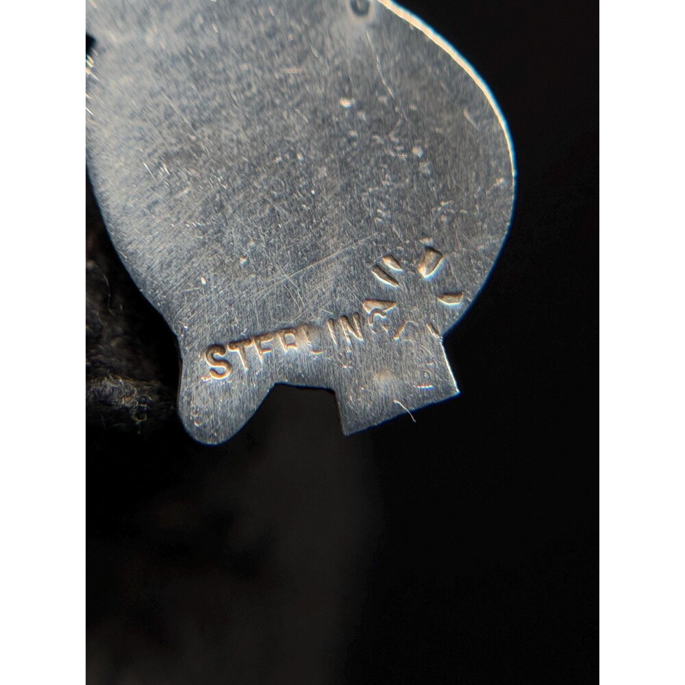 Native American Sterling Silver Owl Pendant - Picture 2 of 10